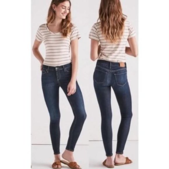 Lucky Brand Denim - Lucky Brand Brooke Legging Jean Dark Wash Denim High Rise Women’s Size 8/29